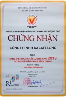 Giấy chứng nhận 2018