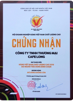 Giấy chứng nhận 2019